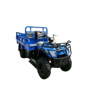 TorqMax GL080645 High-Chassis 4-Wheel Farm Transport Vehicle, Blue Off-Road Hauler view 4 — Mini Dump Trucks