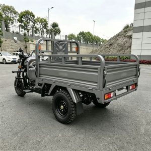 TorqMax GL822569 Gasoline Cargo Tricycle, Silver Durable Three-Wheeler for Export view 3 — Tricycles