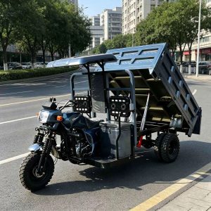 TorqMax GL928475 Gasoline Five-Wheel Dump Cargo Truck, Heavy-Duty Construction Transporter view 3 — Mini Dump Trucks