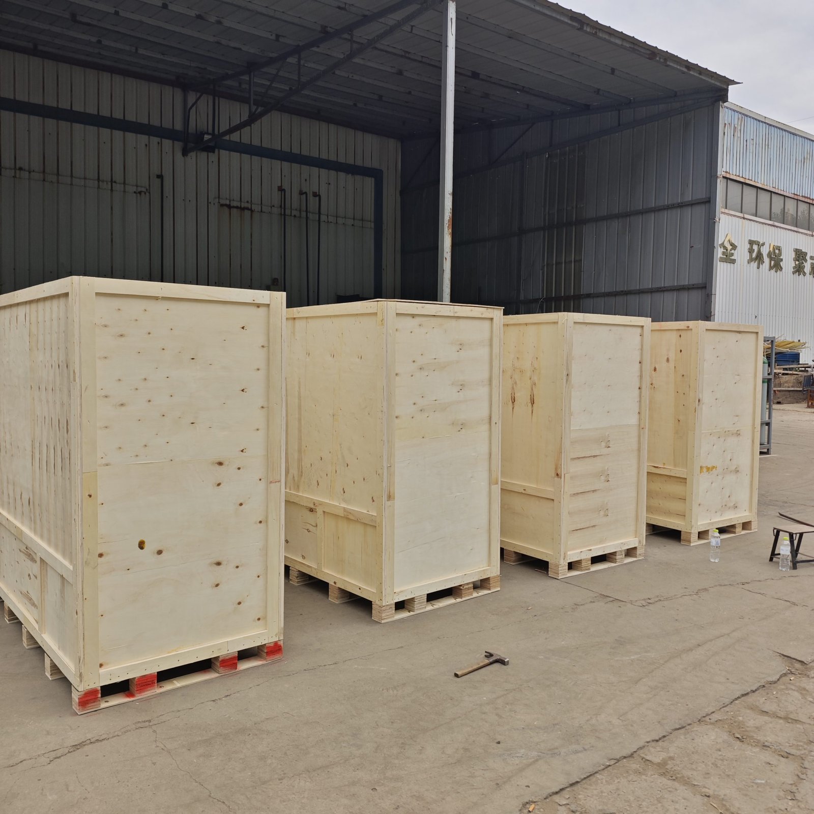 TorqMax export packing — loaded container ready for sea freight