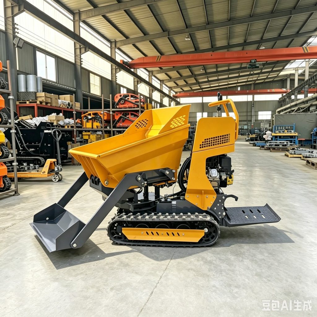 SDL500R 500kg tracked rotary dump truck with 180-degree rotation